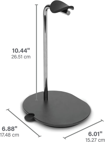Sanus Sonos Ace Headphones Stand - Premium Stand w/Silicone Cradle Prevents Creasing & Built-in Cable Management w/Magnetic Clip for Fast Charging - Tool-Free Setup - Black Sonos Headphones Holder