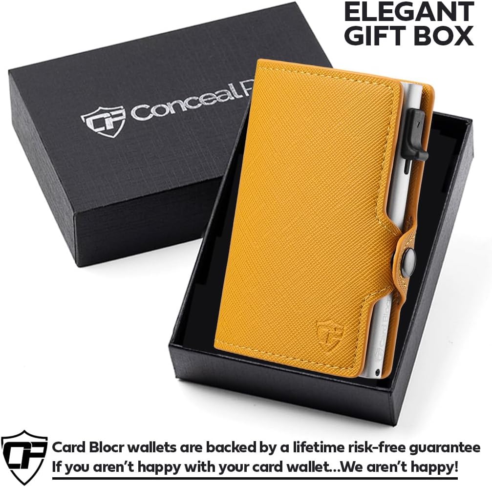 Conceal Plus Wallet Finder Slim Tracker, 5-Year Battery Life - Never Needs Charging, Track Wallet, Backpack, Luggage and More, Works with Apple Find My iOS Only (Android Not Supported)