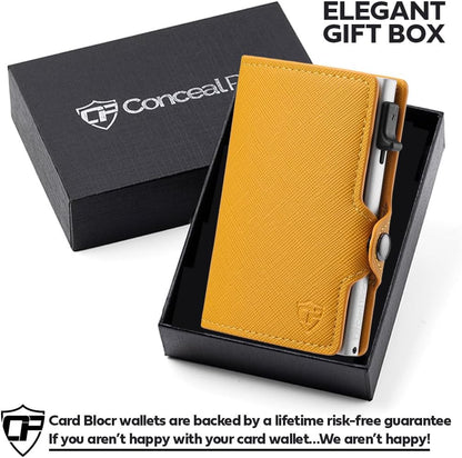 Conceal Plus Wallet Finder Slim Tracker, 5-Year Battery Life - Never Needs Charging, Track Wallet, Backpack, Luggage and More, Works with Apple Find My iOS Only (Android Not Supported)