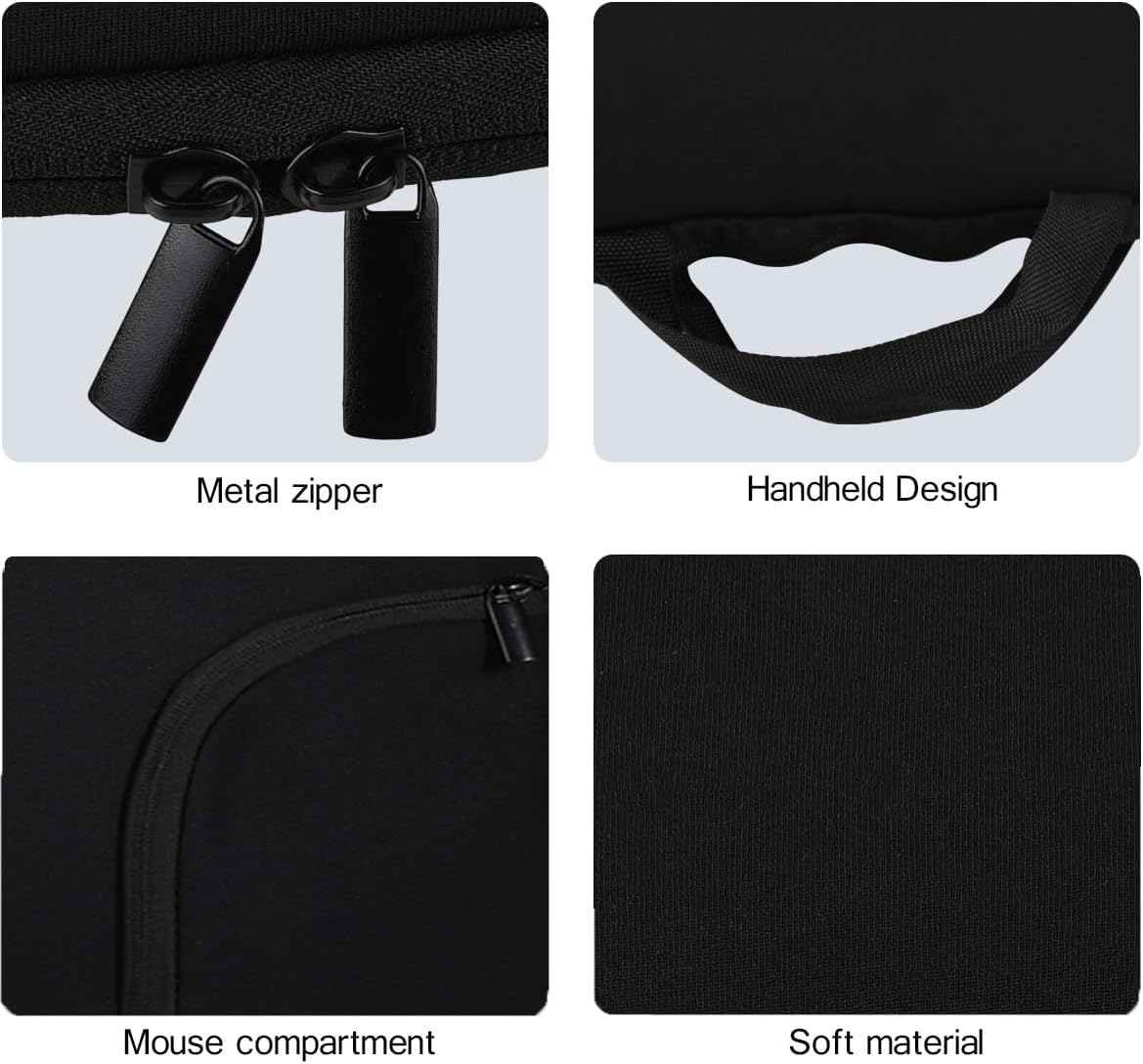 Neoprene Carrying Case Portable Protection Sleeve Pouch Bags for Logitech MK235 Wireless Keyboard and Mouse Combo/Arteck 2.4G Wireless Keyboard with Numeric Keypad for Windows(HW192)