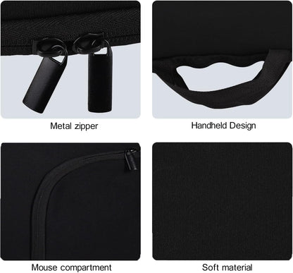 Neoprene Carrying Case Portable Protection Sleeve Pouch Bags for Logitech MK235 Wireless Keyboard and Mouse Combo/Arteck 2.4G Wireless Keyboard with Numeric Keypad for Windows(HW192)