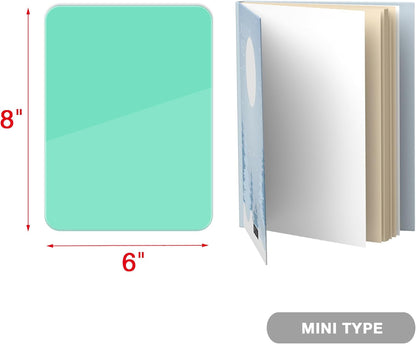 TOWON Small Glass Dry Erase Board, Desk White Board with Standing, Mini Whiteboard Easel Pad Set, Stenography Artifact for Office, Home and School Supplies, 8x6 Inches, Black