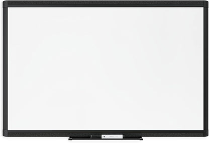U Brands Framed Magnetic Weekly Calendar Dry Erase White Board, Office Supplies, Black Frame, with Marker, Magnet, 11” x 18”