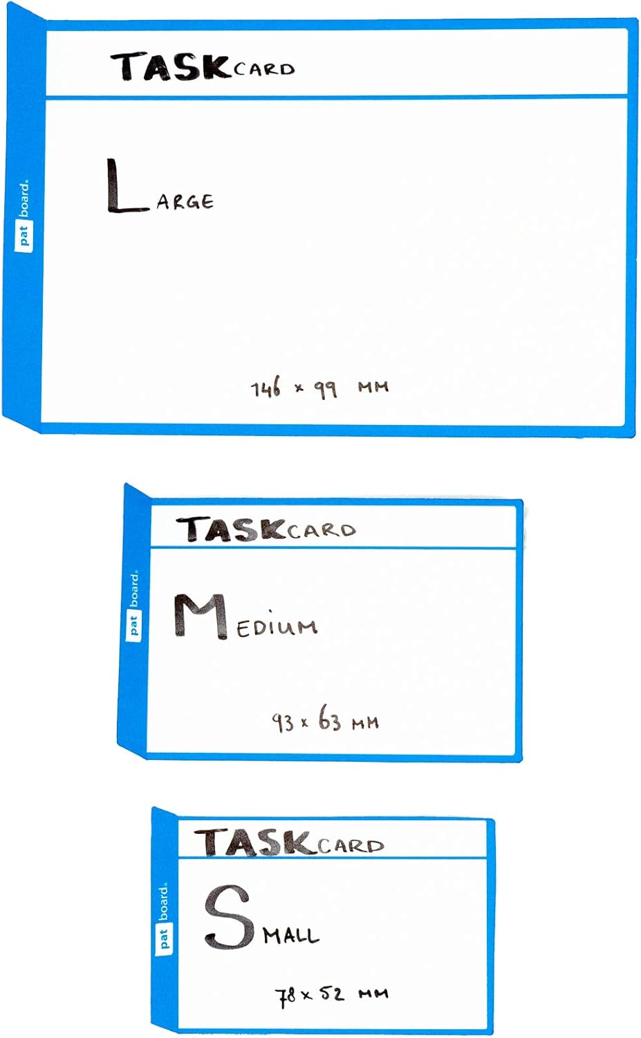 PATboard Scrum Board and Kanban Board - Magnetic Task Cards - S (Small) - Set of 16 - Orange