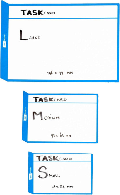PATboard Scrum Board and Kanban Board - Magnetic Task Cards - S (Small) - Set of 16 - Orange