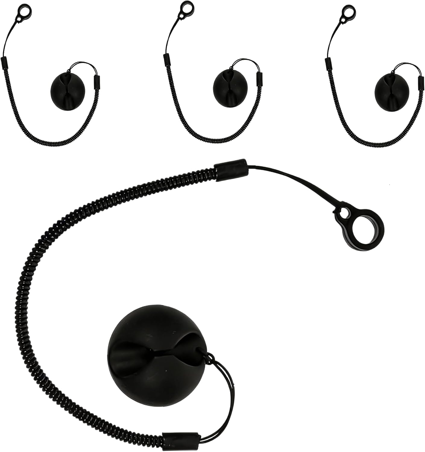 Pen Leash with Ring, 4Pcs Retractable Pencil Holder, Anti-Lost Stylus Teacher Pen Lanyard for Tablets Clipboards Desk Drawing
