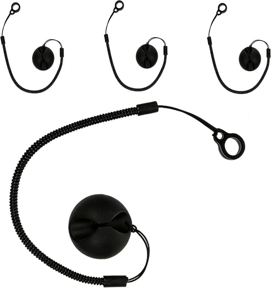 Pen Leash with Ring, 4Pcs Retractable Pencil Holder, Anti-Lost Stylus Teacher Pen Lanyard for Tablets Clipboards Desk Drawing