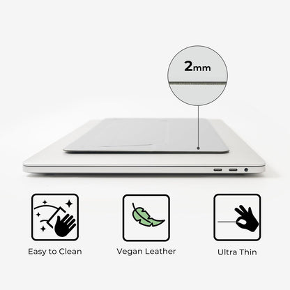 SenseAGE Laptop Stand for Desk, Office, Ergonomic Notebook Stand, Foldable & Portable Travel FlatStand, Lightweight, Anti-Slip, Compatible with MacBook Air, Pro, and Up to 15.4" Laptops (Charcoal)