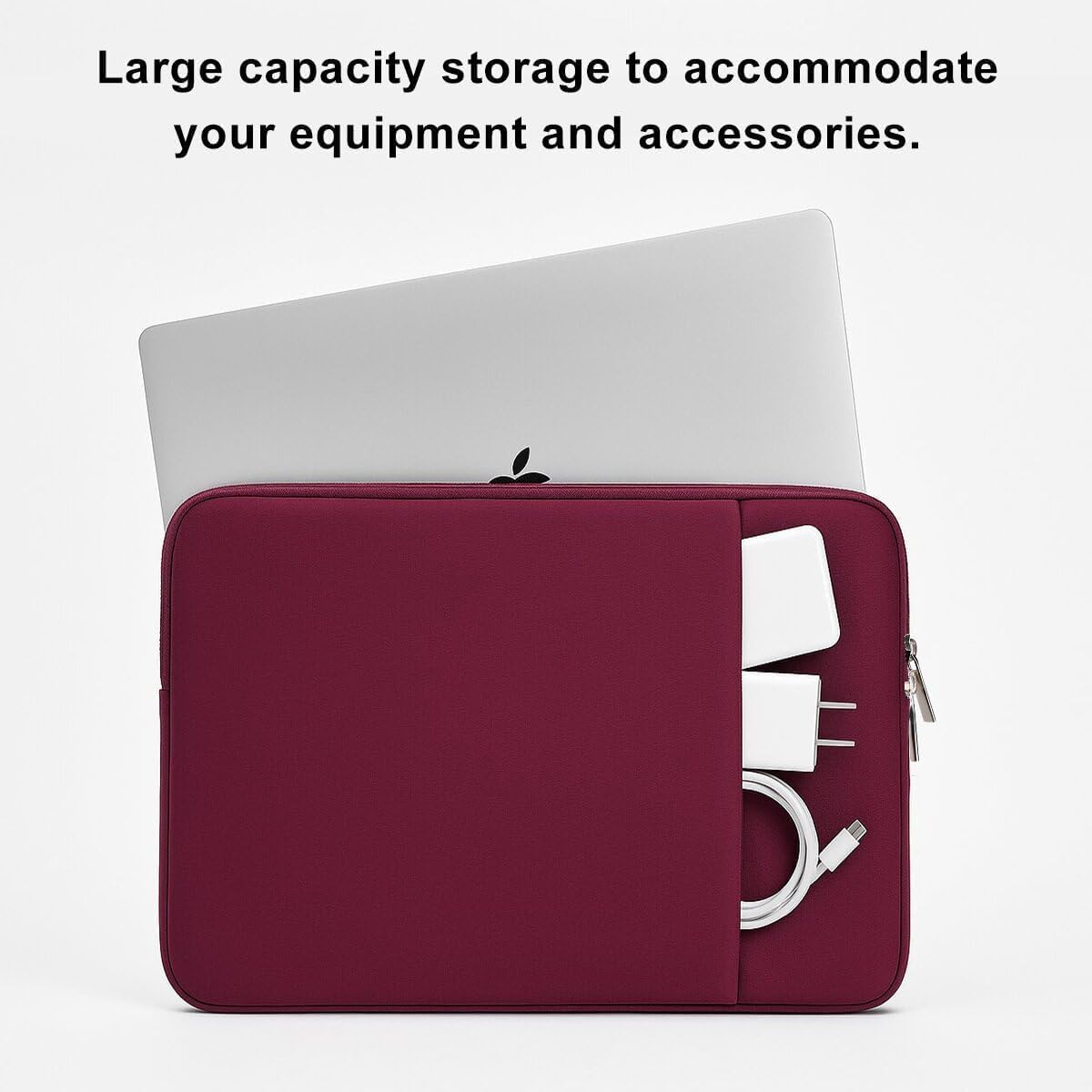Laptop Sleeve for MacBook Neo/Air/Pro 13 inches A18/M5/M4/M3/M2/M1 Chip 2026-2020 A3404 A3449 A3240 A3113 with 2 Pockets Tablet Bag Case Accessories (Bright Pink)