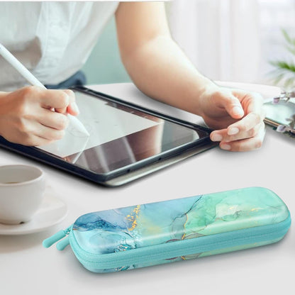 Fintie Holder Case for Apple Pencil Pro, Apple Pencil (USB-C / 1st / 2nd Generation), PU Leather Carrying Bag Sleeve Compatible with Pen, USB Cable, Samsung Stylus, Lilac Marble