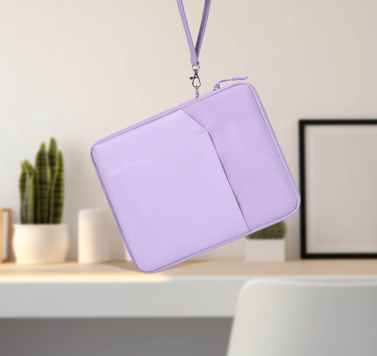 CAAORDKSO 9-11 Inch Tablet Sleeve Case, Tablet Bag Carrying Travel Pouch for iPad 11-inch A16 2025, 11 inch iPad Air M3 M2 / Pro M4, 10.2 10.9" iPad, Galaxy Tab S8/S9 11"/ Galaxy Tab A9+ Bag, Purple
