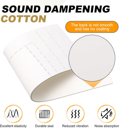 PATIKIL 5.1 x 17 x 0.12 Inch Keyboard Foam, Sound Dampening Foam Keyboard Modular Sponge for Hot Swap Mechanical Key Boards, White