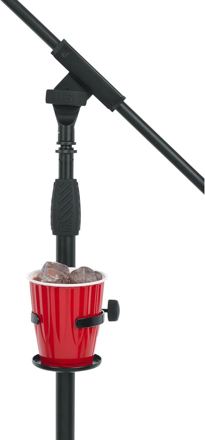 Gator Frameworks Microphone Stand Clamp On Drink Holder Holds Single Beverage, Cup (GFW-SINGLECUP)