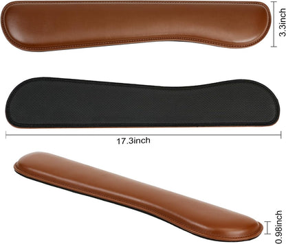 RICHEN Keyboard Wrist Rest and Mouse Pad with Wrist Support, Memory Foam Set for Gaming and Office, Comfortable & Lightweight for Easy Typing & Pain Relief (White Butterflies)