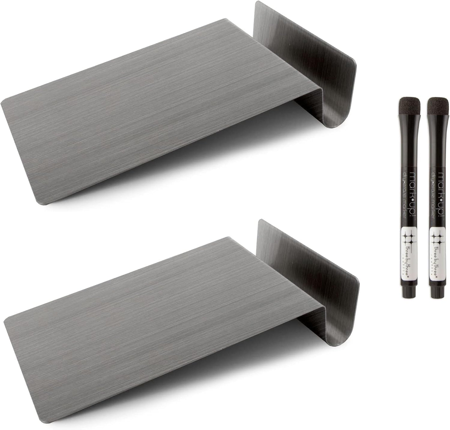 Three by Three Seattle 5.5 x 9 Inch to.do Dry Erase Board with Marker for Memos, Lists, and More in Office, Home, Classroom, and Event Spaces (White)