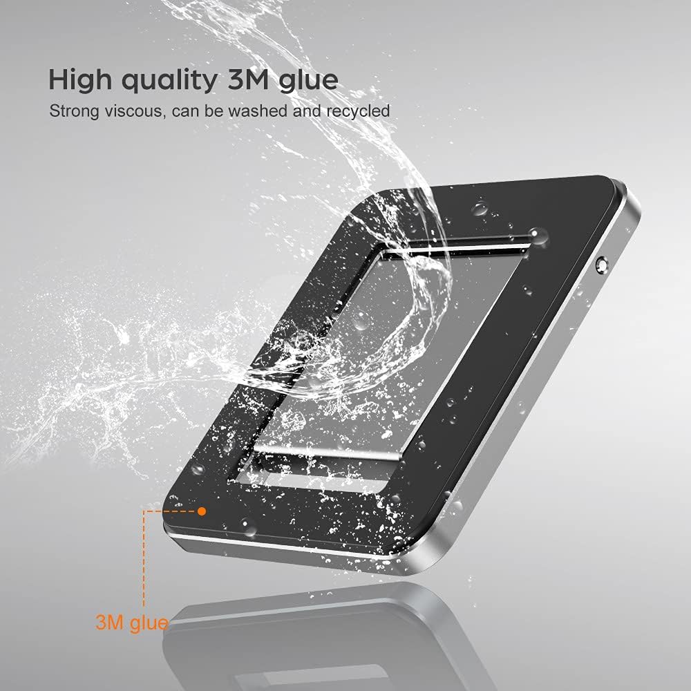 OATSBASF Mini Laptop Stand, Retractable Computer Stand, Portable Notebook Holder, Foldable Invisible Design Cooling Office Universal Non Slip, for MacBook Pro Air iPad Pro Air Surface Tablets (Silver)