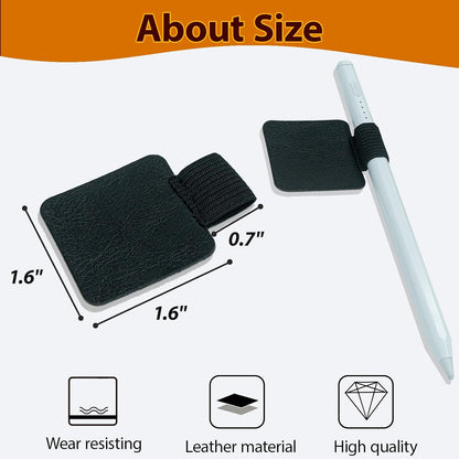 Stylus Holder for Phone Notebooks Journals Planners Tablet Case,2PCS Self Adhesive Stylus Holder for ipad Laptop Tablet,Black