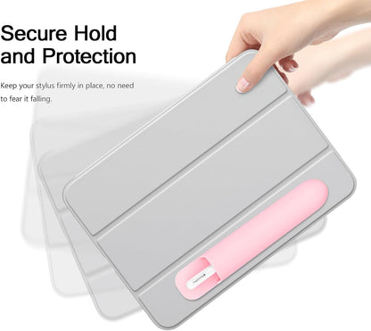 MoKo Pencil Case Holder, Adhesive Silicone Pencil Protected Sleeve Compatible with Apple Pencil Pro/ (USB-C)/ 1st/ 2nd Generation, Similarly Sized Styluses Accessories, Black