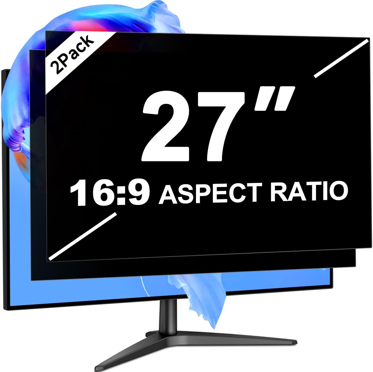 Laptop Privacy Screen 14 Inch 16:9 Aspect Ratio, Laptop Screen Privacy Shield Compatible With Lenovo Hp Dell Acer Asus Thinkpad Envy Xps, Removable Anti Glare Blue Light Computer Filter Protector