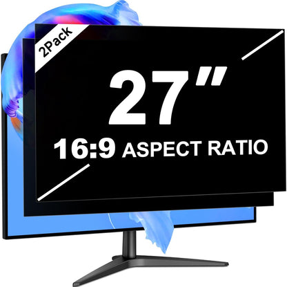 Laptop Privacy Screen 14 Inch 16:9 Aspect Ratio, Laptop Screen Privacy Shield Compatible With Lenovo Hp Dell Acer Asus Thinkpad Envy Xps, Removable Anti Glare Blue Light Computer Filter Protector