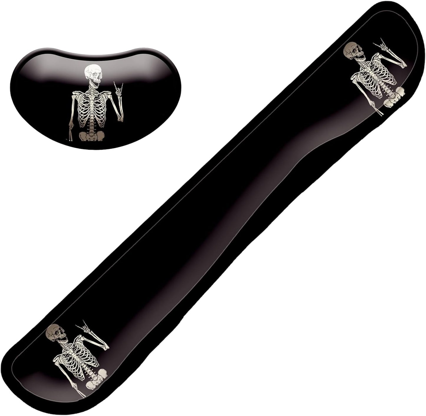 Keyboard Wrist Rest Mouse Wrist Support Set, Memory Foam Wrist Rest Pad for Computer Laptop Keyboard Mouse, Ergonomic Wrist Cushion Support for Typing Pain Relief, Gaming Home Office, Flowers Grass