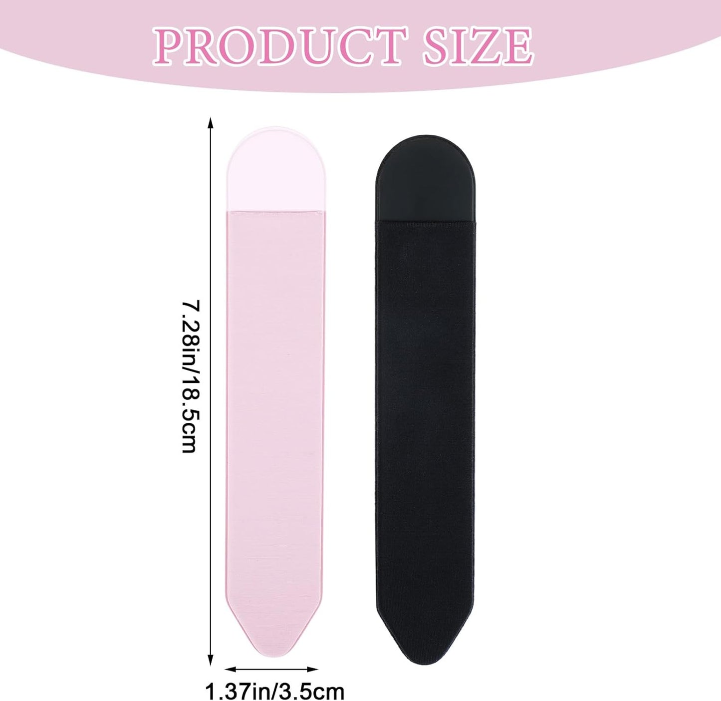 2pcs Stylus Holder For Phone,Stylus Pen Holder,Elastic Tablet Pens Holders for Tablets,Scratch, Dust and shock protection,Compatible with Pencil Pro,1st/2nd Gen,USB-C,Black & Pink