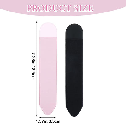 2pcs Stylus Holder For Phone,Stylus Pen Holder,Elastic Tablet Pens Holders for Tablets,Scratch, Dust and shock protection,Compatible with Pencil Pro,1st/2nd Gen,USB-C,Black & Pink
