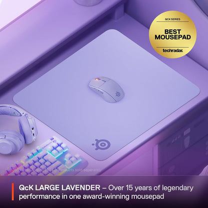 SteelSeries QcK Gaming Mouse Pad - XXL Cloth - Peak Tracking and Stability - Esports Mousepad - Never-Slip - Full Desk Coverage