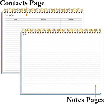 Weekly Productivity Dashboard - 8.5" x 11" Dashboard Desk Notepad Has 6 Focus Areas to List Tasks for Goals, Projects, Clients, Academic or Meal-Organize Your Daily Work Efficiently, 54 Weeks, Green