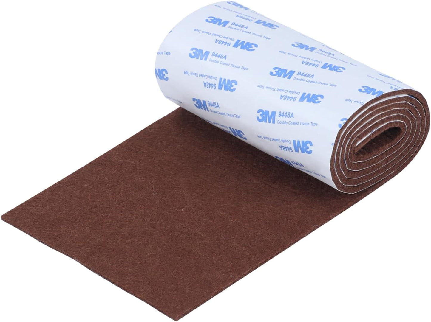 Felt Furniture Pads, Non Slip Self Adhesive Cuttable Felt Tape Black Heavy Duty Felts Strip Roll for Protecting Hardwood Floors Chair Wall Protector (40 x 5 x 0.12 Inch)
