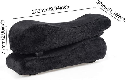 Office Chair Armrest Pads,1 Pair Ergonomic Armrest Pads, Memory Foam Elbow Support Cushions for Computer, Gaming and Desk Chairs