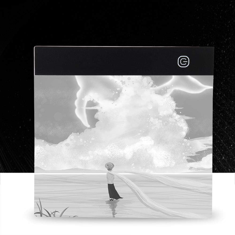 LED Tracing Light Box Board, Adjustable Brightness A5 USB Art Drawing Sketching Copy Pad for Tattoo Drawing, Streaming, Sketching