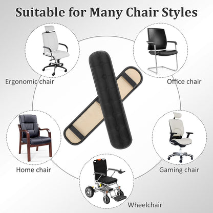 SEWACC 1 Pair Office Chair Armrest Pads, Elastic Arm Rest Covers for Desk Chair, 17.71 x 3.93 Inch