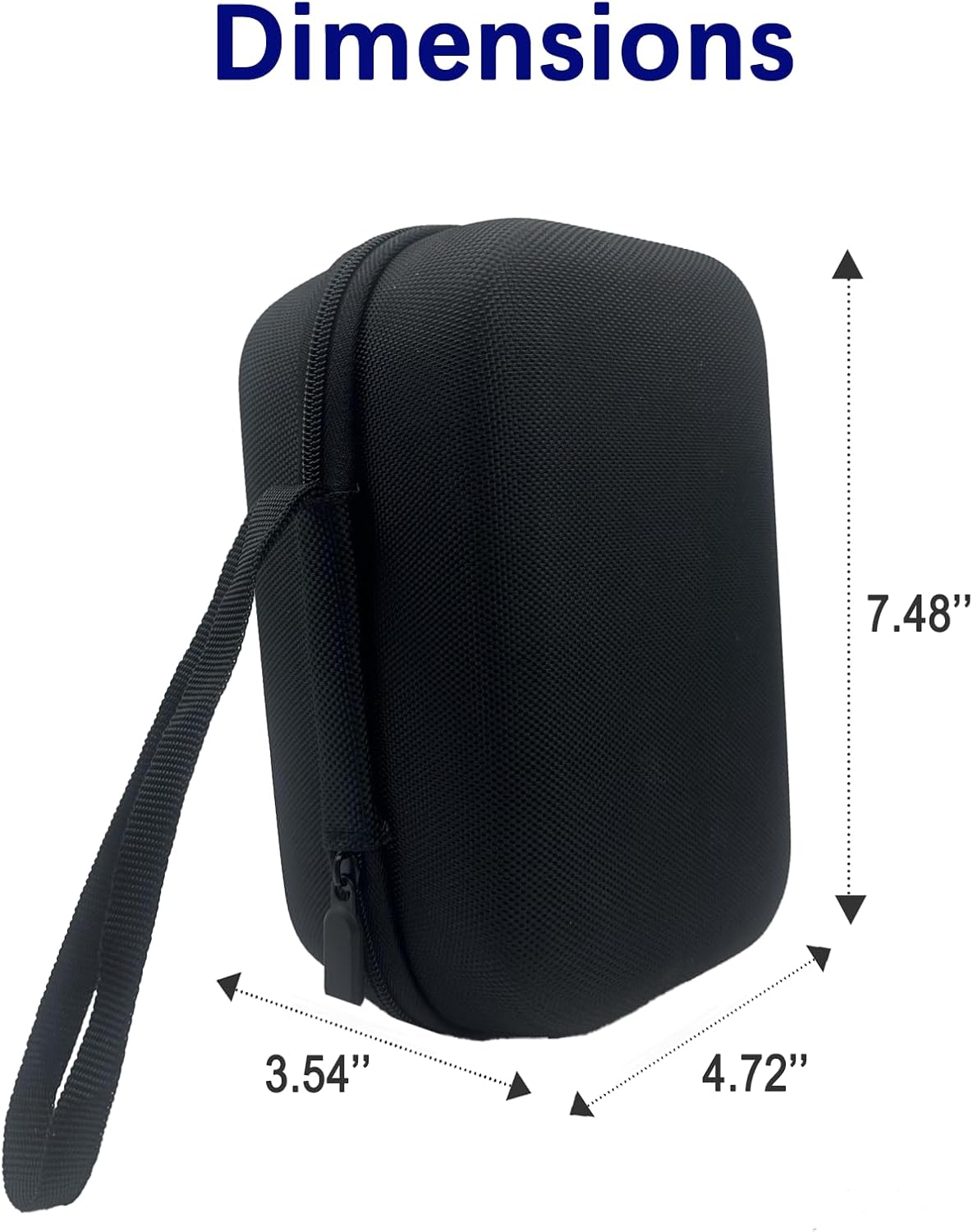 Tesla NACS to CCS1 Adapter Storage Case - EVA Nylon Protective Bag with Handle, Compatible with Tesla Superchargers(Adapter NOT Included) L7.5 W4.72 H3.54