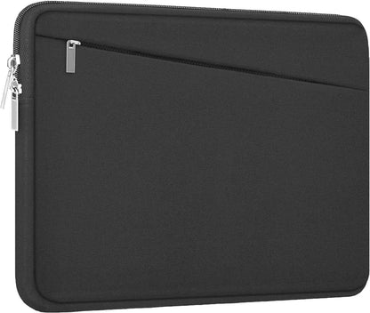 Laptop Sleeve 15.6 inch, Durable Computer Carrying Bag Protective Case Briefcase Handbag with Front Pocket, Slim Laptop Cover for 15-16 Inch HP, Dell, Lenovo, Asus, Notebook, Black
