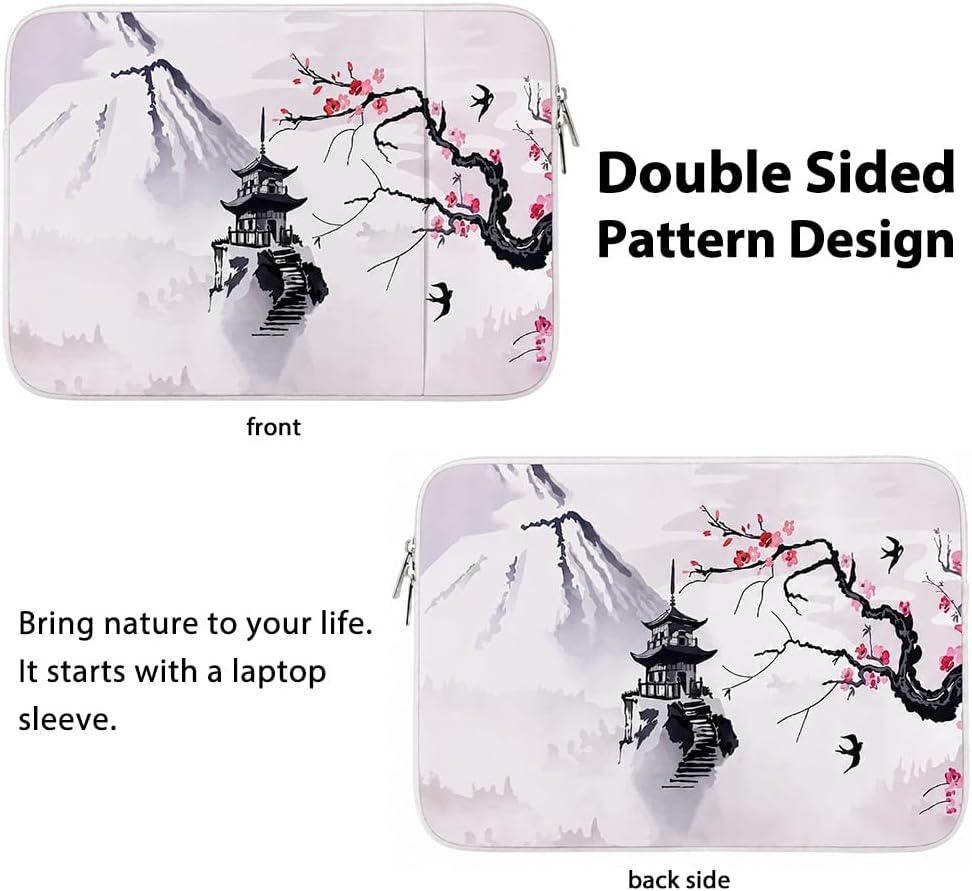 Laptop Sleeve for MacBook Neo/Air/Pro 13 inches A18/M5/M4/M3/M2/M1 Chip 2026-2020 A3404 A3449 A3240 A3113 with 2 Pockets Tablet Bag Case Accessories (Bright Pink)