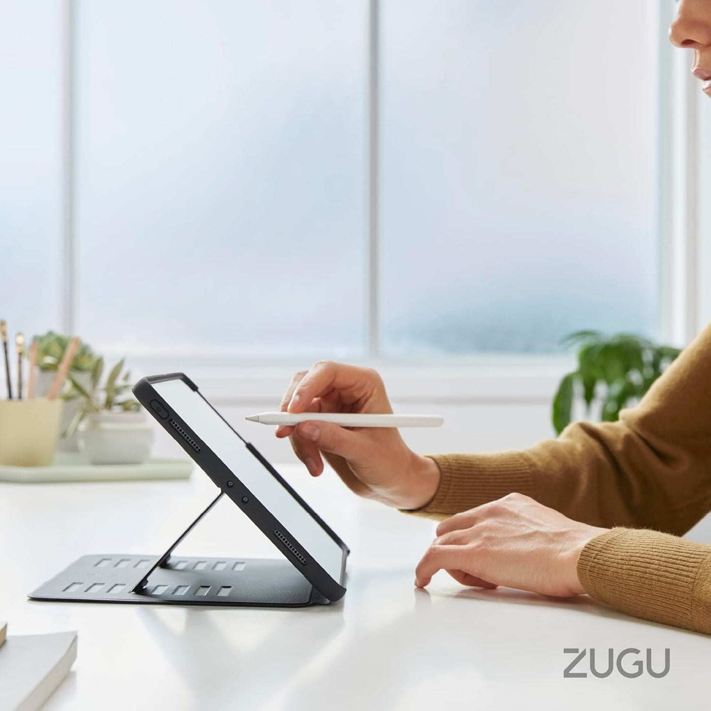 ZUGU CASE for iPad A16 11th Generation 11 Inch (2025), 10th Gen 10.9 Inch (2022) Magnetic Stand & Sleep/Wake Cover, Model #s A3354, A3355, A3356, A2696, A2757, A2777, Stealth Black