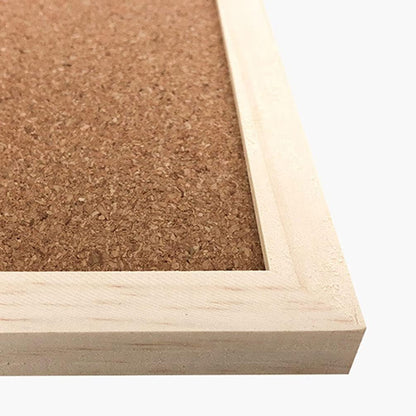 Cork Board 7.9" x 11.8" Wooden Framed Bulletion Board Decorative Hanging Message Board for Home School Office