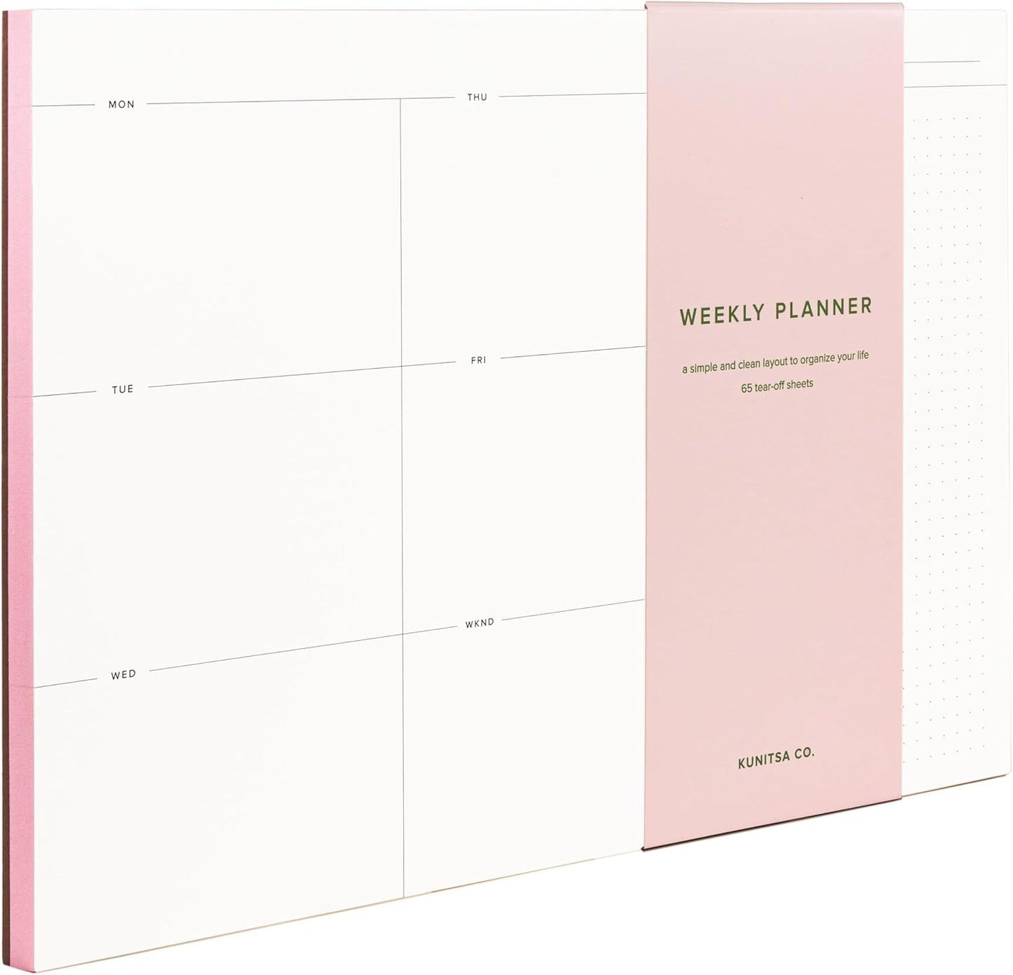 Daily To-Do List Notepad – Desk Pad for Work and Study, Lime, 8.25x5.85 Inches