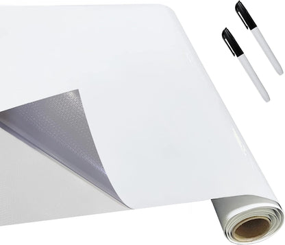 Dry Erase Board Sticker- Whiteboard Stickers-8.27''x11.69'' Removable Dry Erase Sheets- Fridge Dry Erase Paper for Wall/Desk/Refrigerator/Door/Locker/Home/Office/Classroom (White-2Pcs)