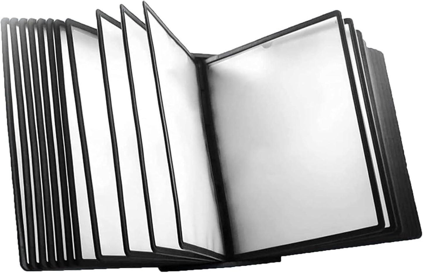 Wall Mount Reference Organizer, Poster Flip Book Display, Reference Display Document Holder with Two Ways of Use, Quick and Easy Access, for Meeting Poster Display and Storage