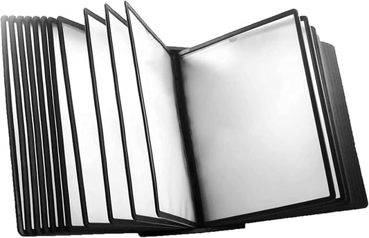 Wall Mount Reference Organizer, Poster Flip Book Display, Reference Display Document Holder with Two Ways of Use, Quick and Easy Access, for Meeting Poster Display and Storage