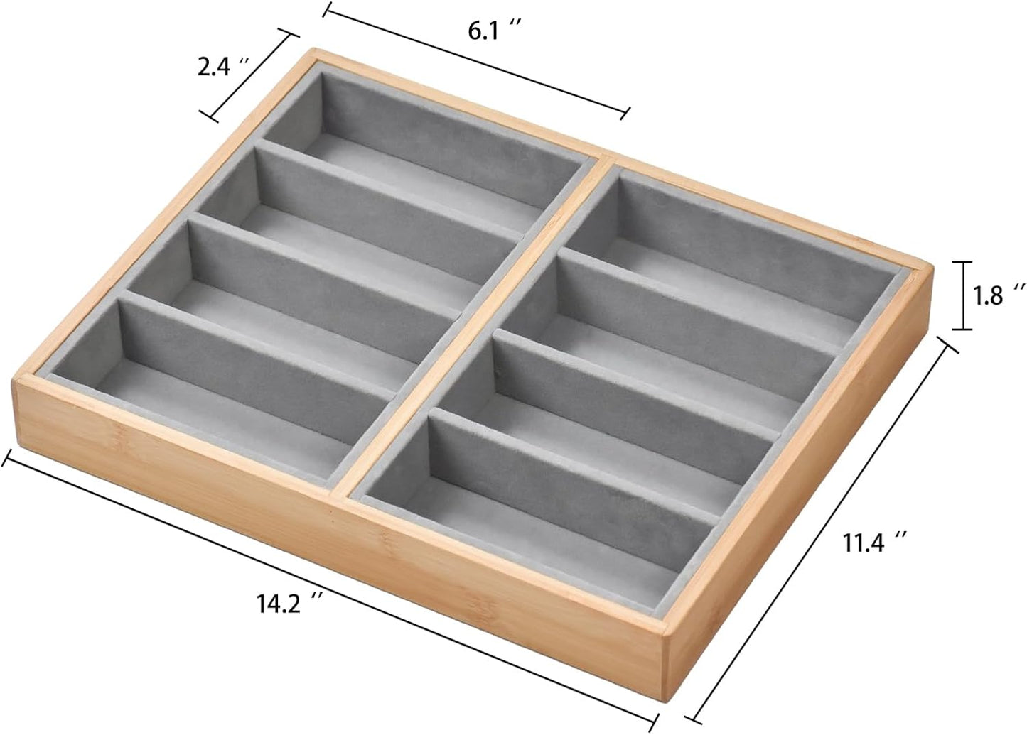 Natural bamboo Glasses Eyeglass Eyewear Sun glasses Sunglasses Box Storage Case Tray Display Showcase Organizer Box