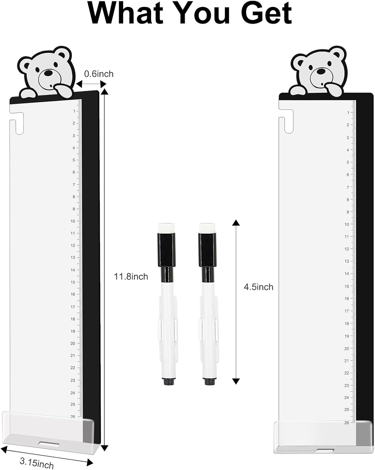 Office Desk Accessories 2pcs Multifunction Computer Monitor Memo Board - Transparent Computer Side Panel Memo Creative Monitor Side Panel Suitable for Office Home Desktop