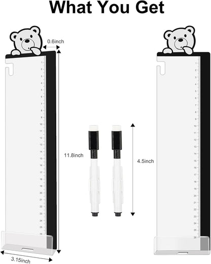 Office Desk Accessories 2pcs Multifunction Computer Monitor Memo Board - Transparent Computer Side Panel Memo Creative Monitor Side Panel Suitable for Office Home Desktop
