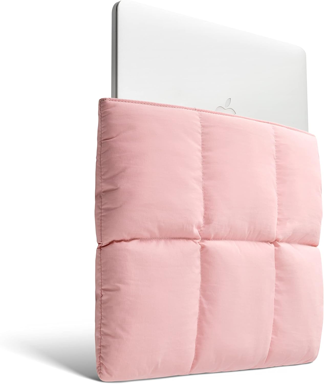 Comfyable Puffy Laptop Sleeve 13 Inch 14 Inch, Quilted Puffer Laptop Carrying Case for Women, Pillow Case Compatible with MacBook Air/Pro M5 M4 M3 M2 Pro/Max 2026, 13" MacBook Neo A18, Rice | Puffy