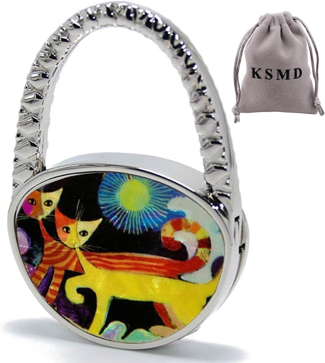 KSMD Purse Hooks for Table & Bars, Portable Handbag Holder - Foldable Table Hook Hanger