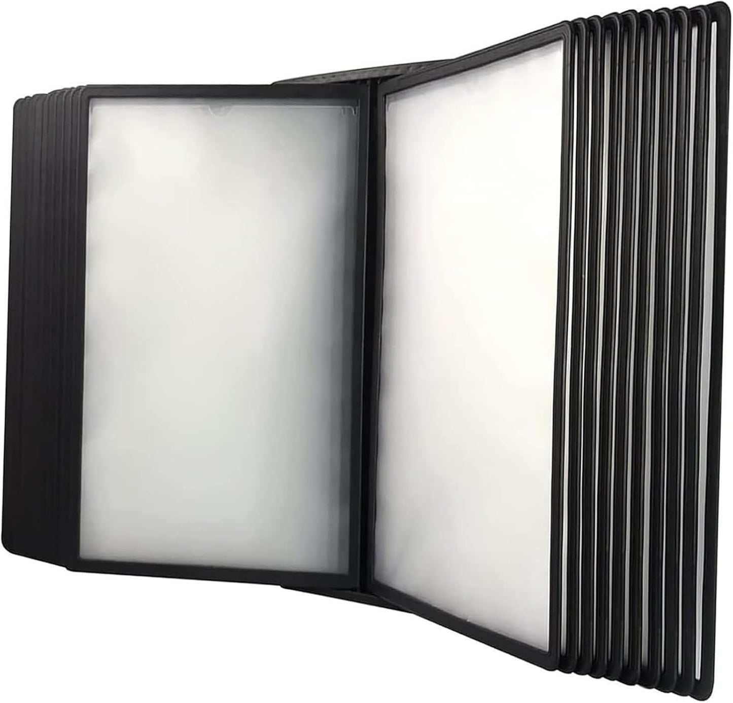 Wall Mount Reference Organizer, Poster Flip Book Display, Reference Display Document Holder with Two Ways of Use, Quick and Easy Access, for Meeting Poster Display and Storage