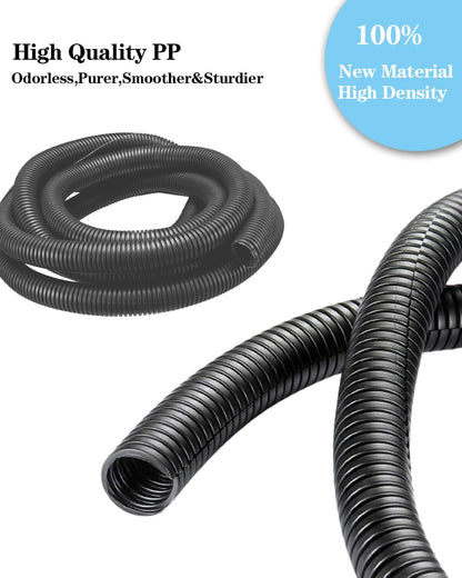 1/4 Inch Wire Loom Split Tubing - 16.5ft Cord Protector Electric Wires Covers, Automotive Wire Flexible Conduit, Plastic Wire Cover