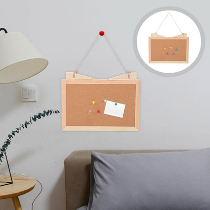 Double Sided Cork Board,11.8"x7.8" Cork Board Bulletin Desktop Small with Stand for Home Office Desk Message or Picture